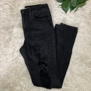 Levi's women's 721 high rise skinny black denim jeans